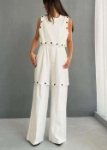 Picture of 7399 Multi-Color Two Piece Top-Vest Set For Women