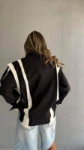 Picture of 7490 Black And White Blazer For Women