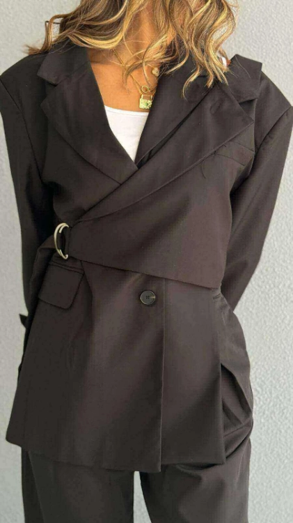 Picture of 7495 Black Blazer For Women