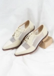 Picture of 7368 White Netted Shoe For Women SS0-24