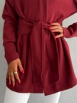 Picture of 7473 Not So Basic Maroon Long Jacket For Women