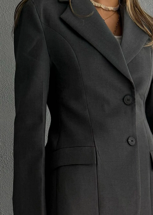 Picture of 7643 Grey Blazer For Women