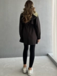 Picture of 7669 Black Hooded Jacket For Women