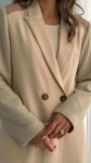Picture of 7686 Light Beige Coat For Women